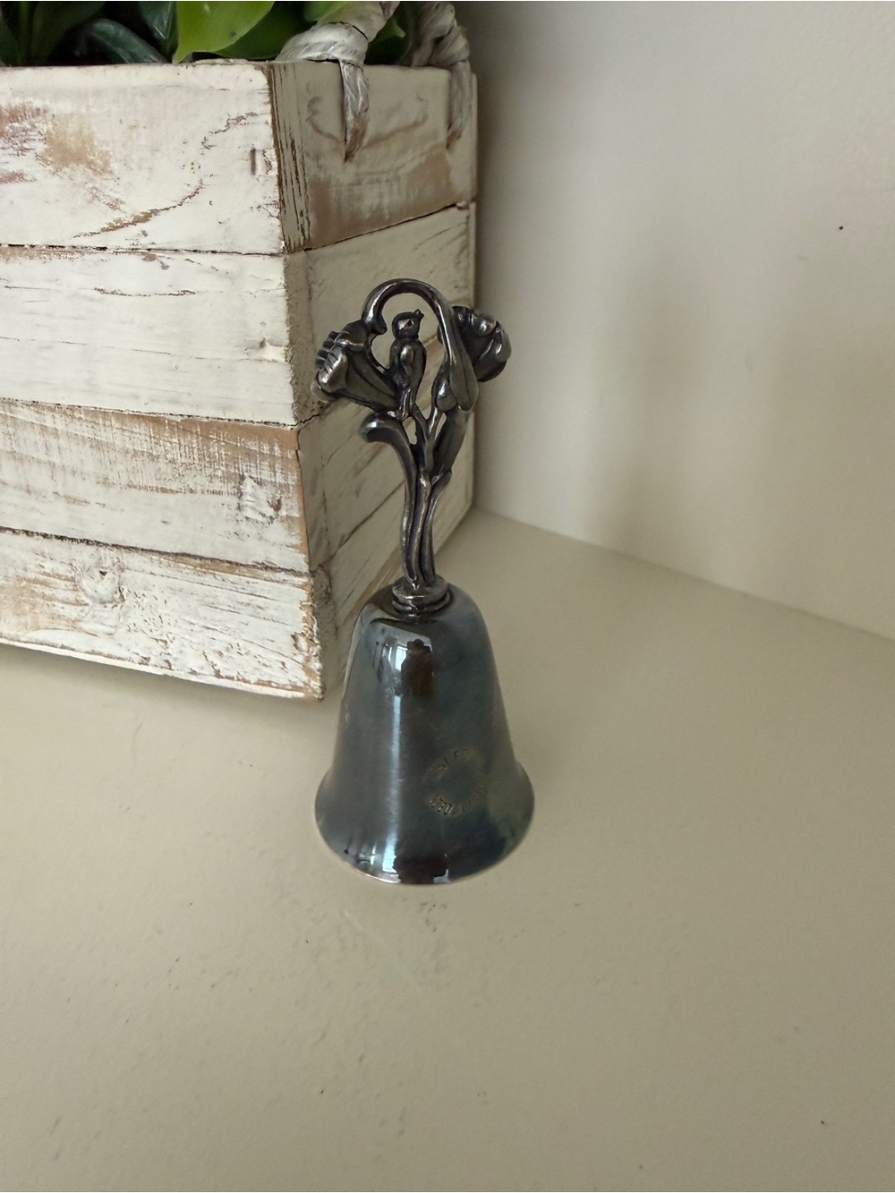 Vintage Reed & Barton First Edition Easter Bell Lilies Songbird Silverplate 1980
